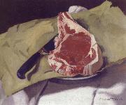 Felix Vallotton Still Life with Steak Sweden oil painting artist